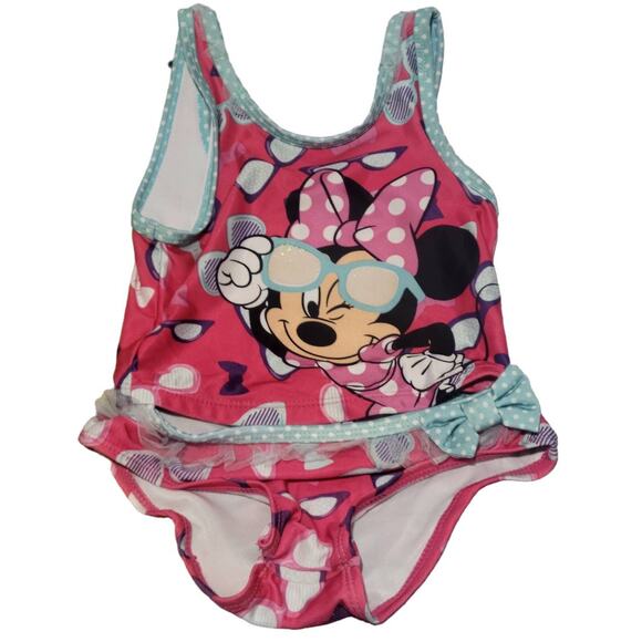 Authentic Disney Minnie Mouse 3 piece Bikini Size 4T